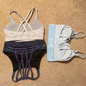 Lululemon/Under Amour sports bra 3 pack